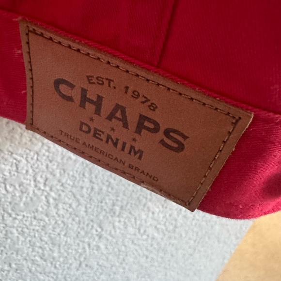 Chaps Red Button-Front Jean Jacket - Picture 7 of 8